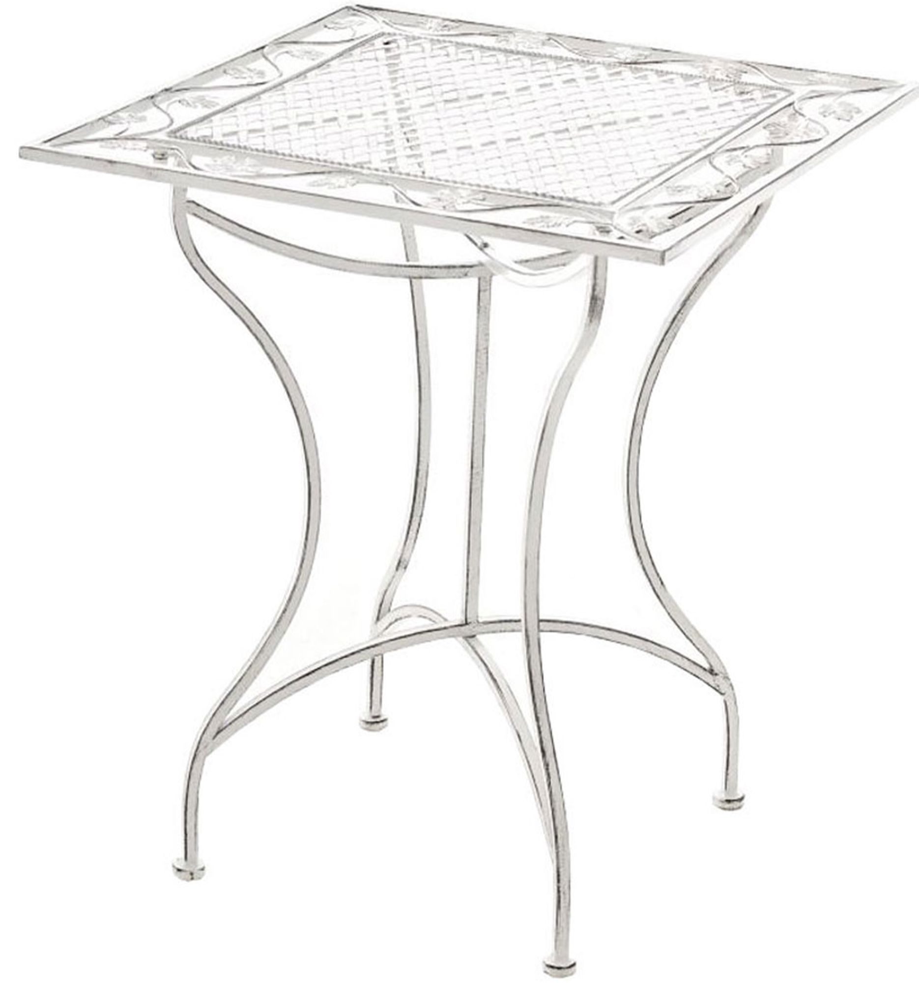 CLP Beistelltisch Asina 60 x 60 cm (1er), mit kunstvollen Verzierungen