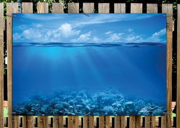 Wallario Sichtschutzzaunmatten Unterwasserwelt Meer