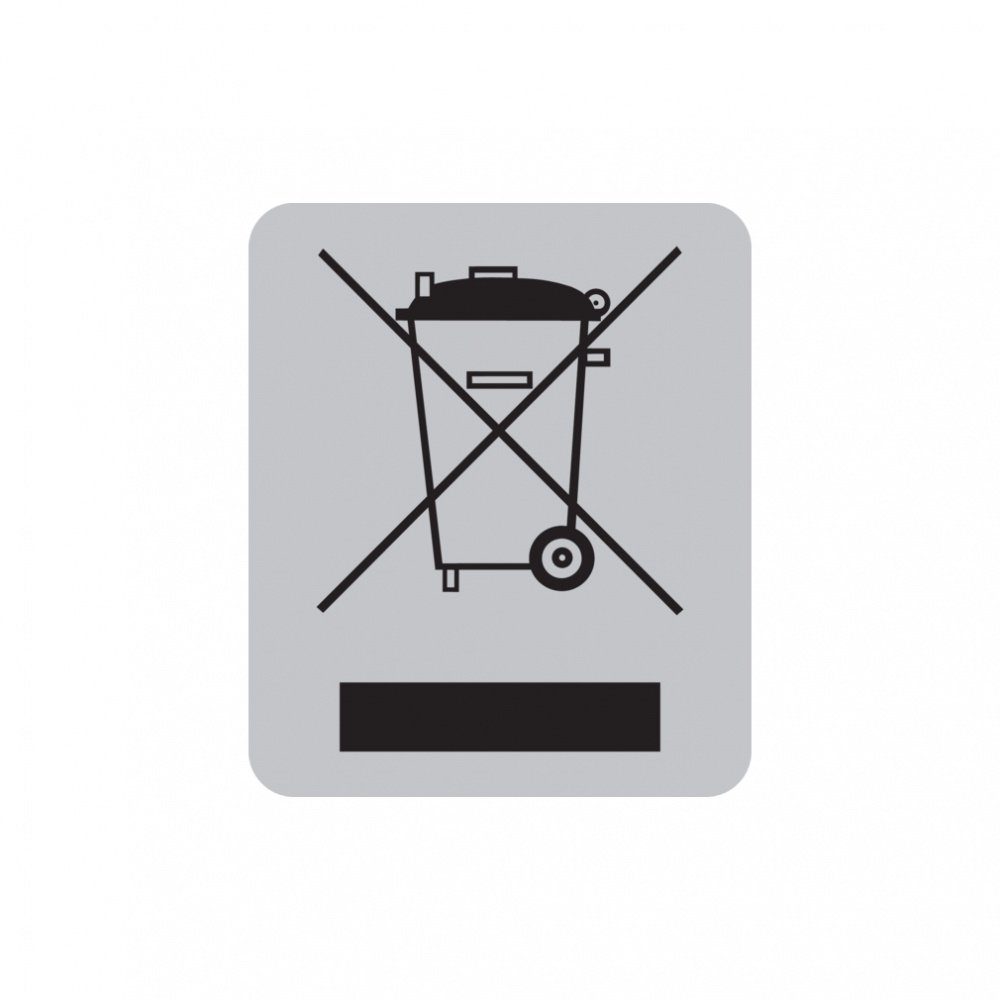 Hinweisschild WEEE-Produktkennzeichnung - Rolle à 500 Stk.