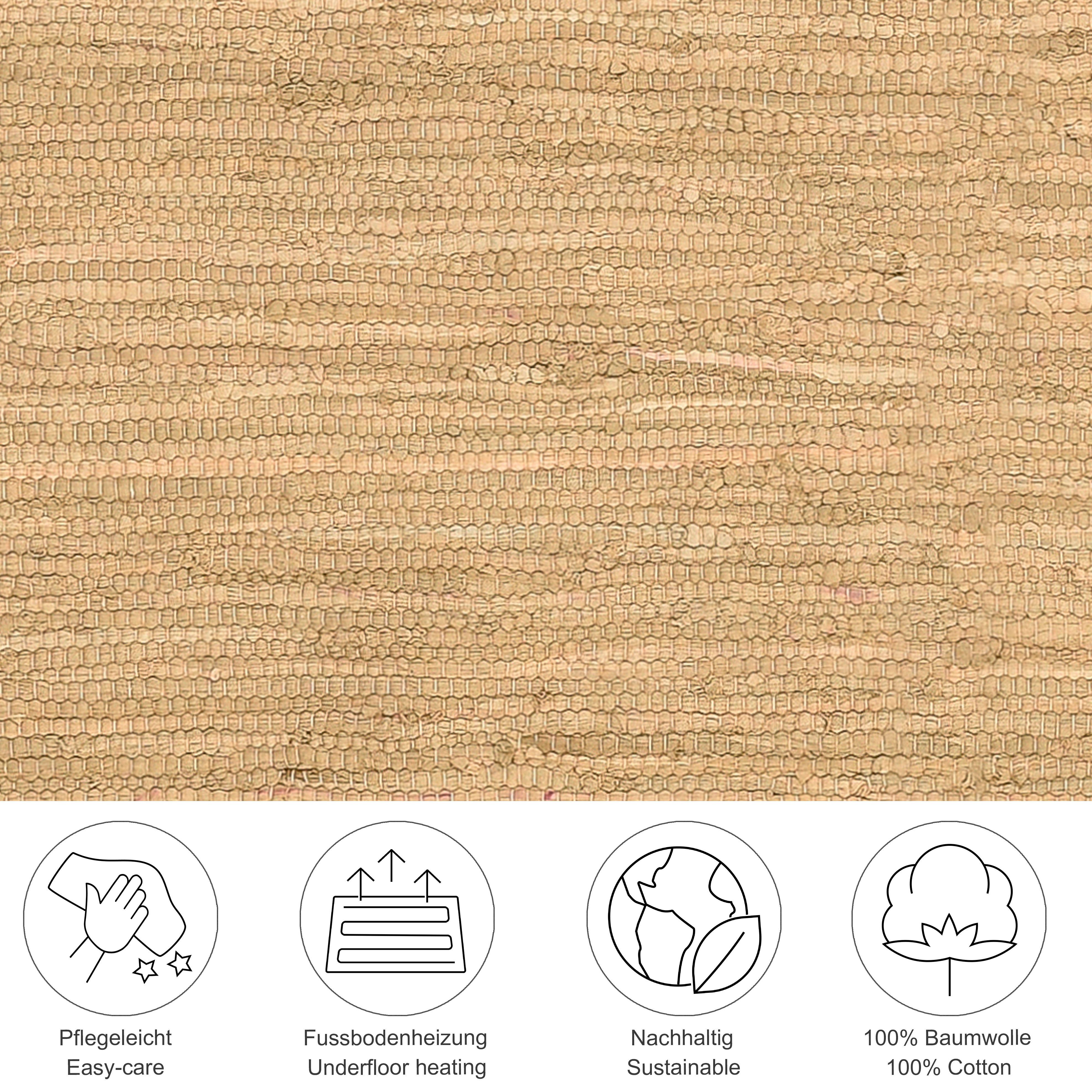 THEKO Teppich Happy Cotton, rechteckig, Höhe: günstig online kaufen