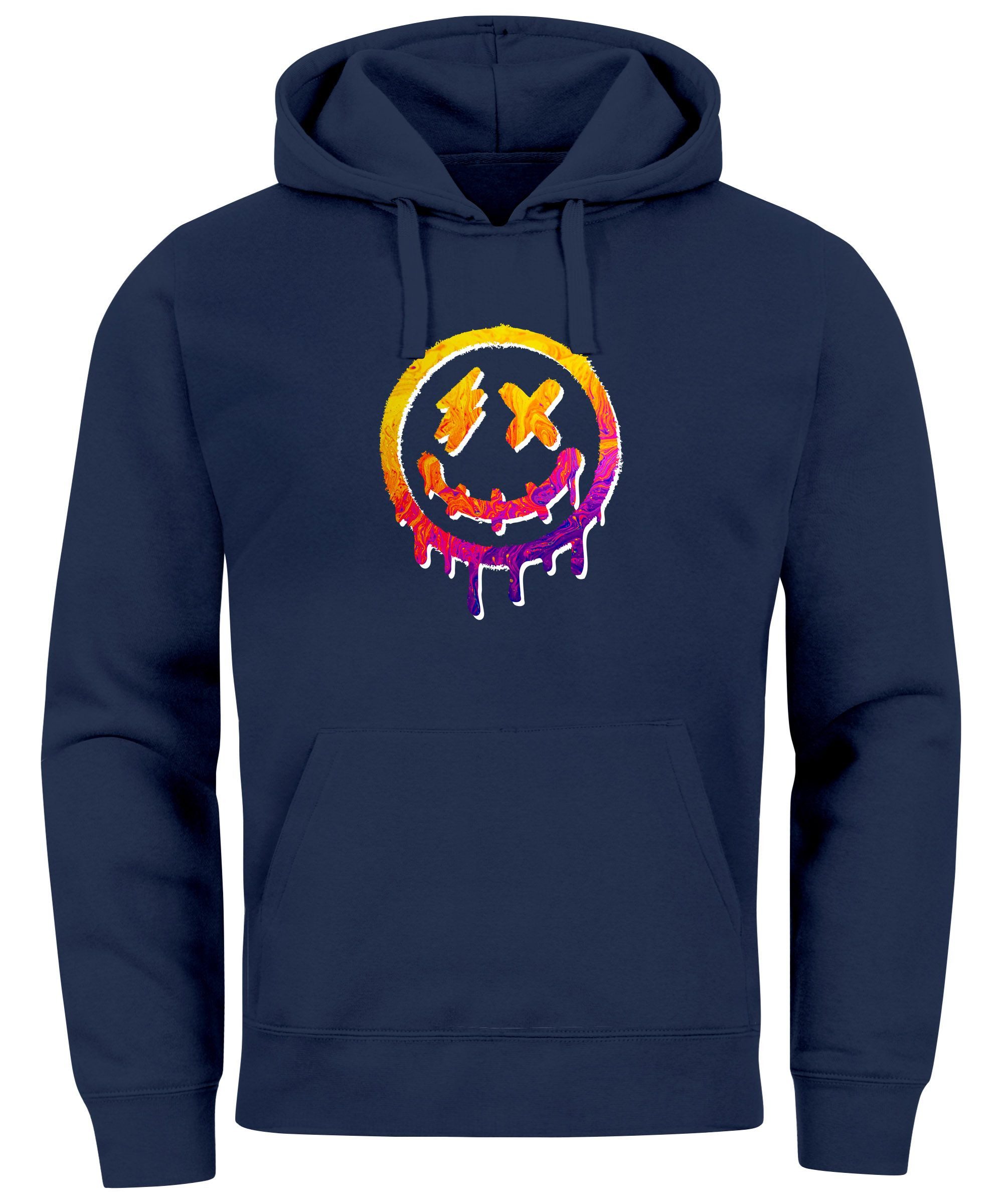 Neverless Hoodie Hoodie Herren Print Drip günstig online kaufen