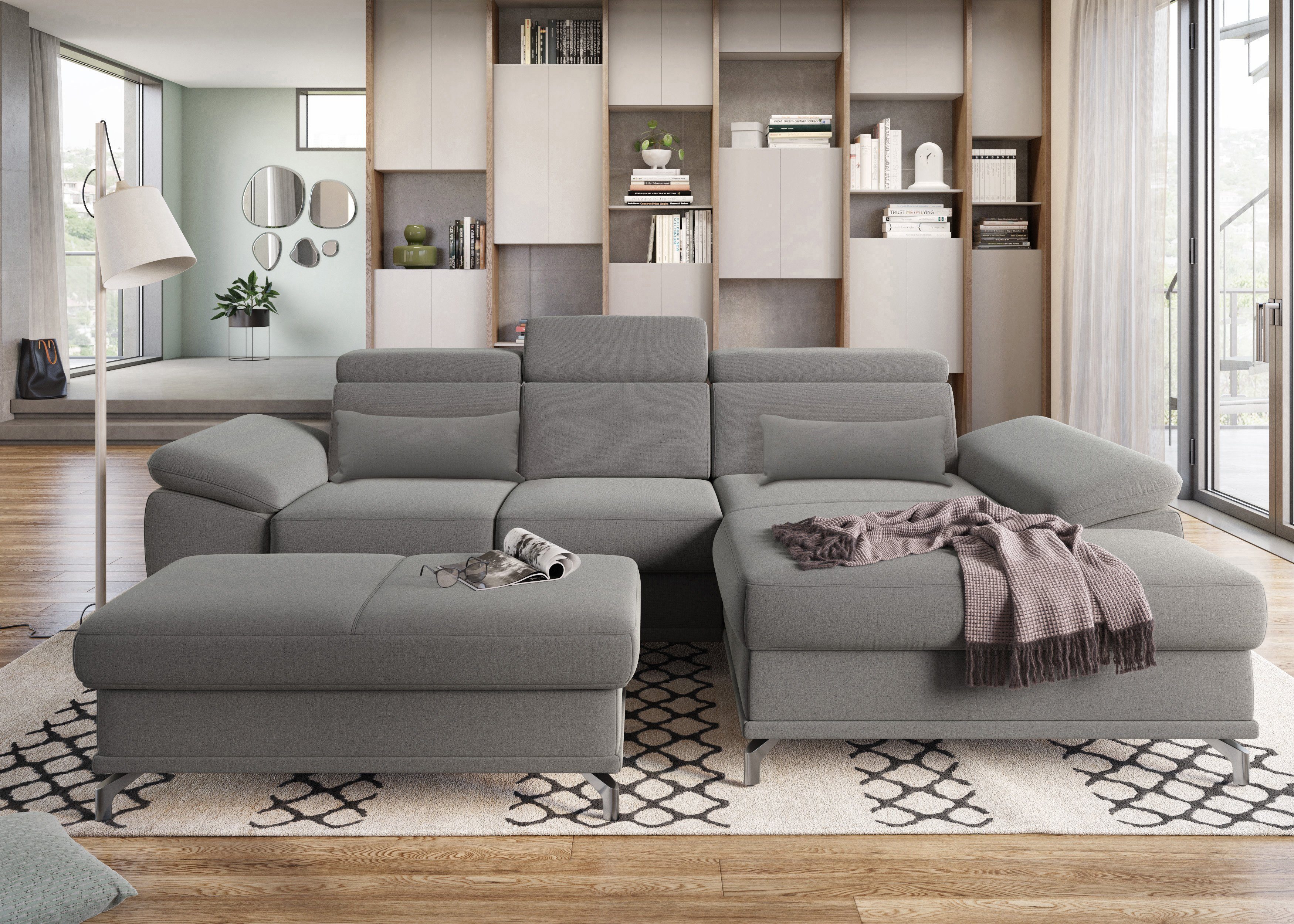 sit&more Ecksofa Cabrio L-Form, mit Sitztiefenverstellung, günstig online kaufen