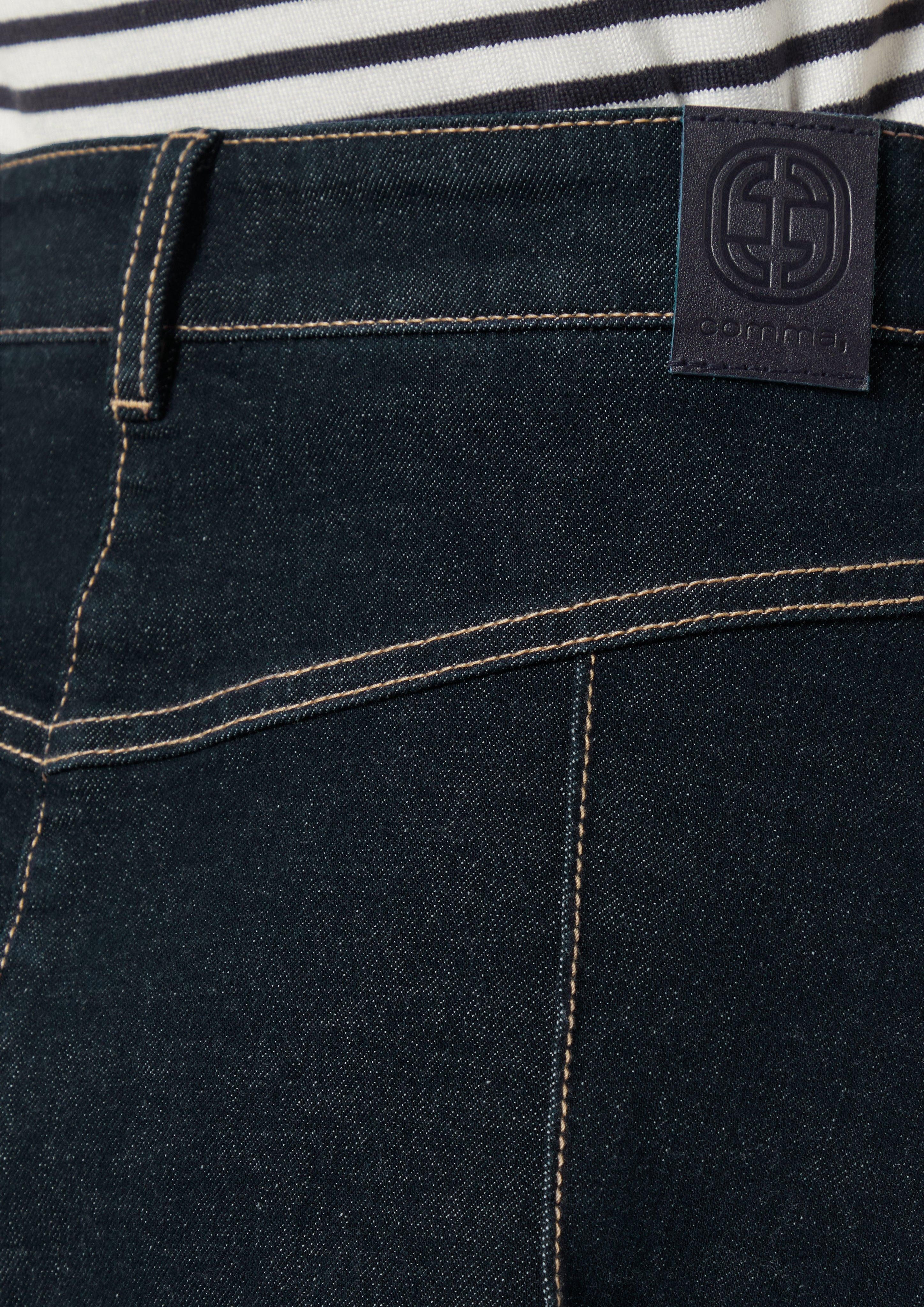 Comma Minirock Midirock aus elastischem Denim günstig online kaufen