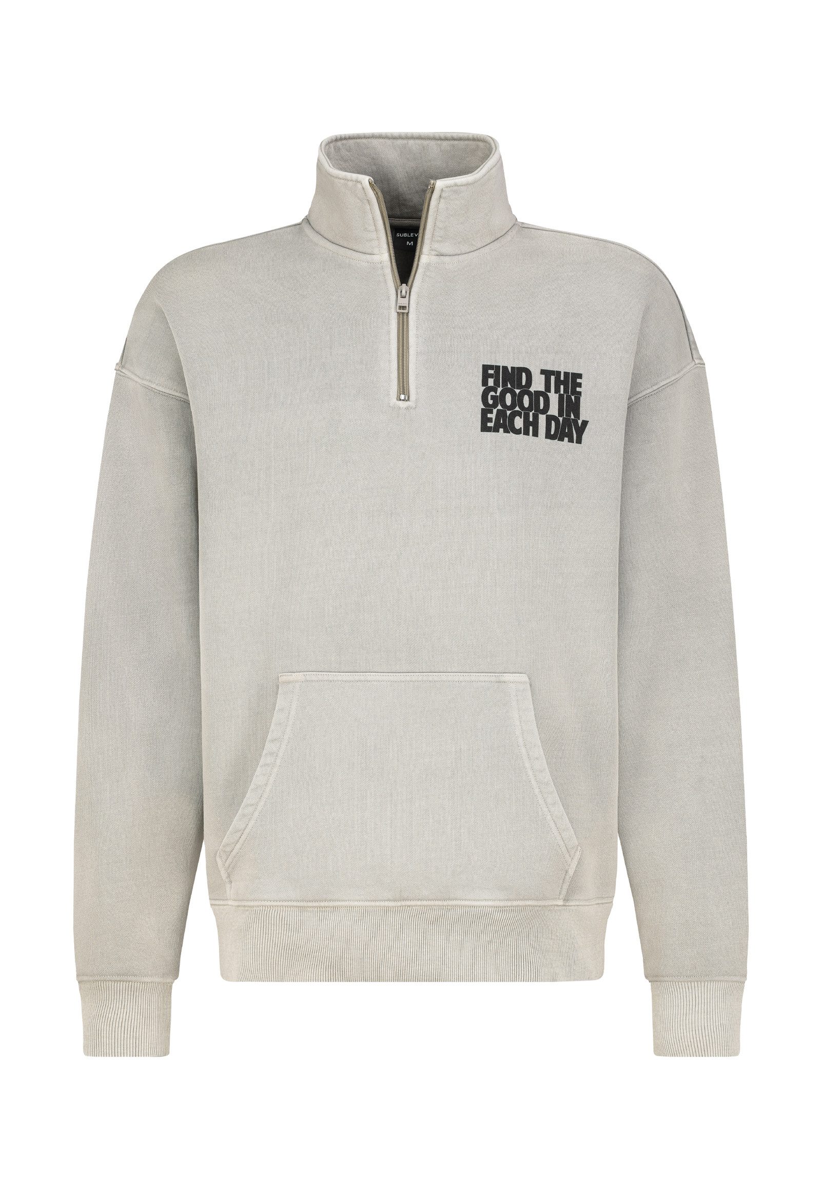 SUBLEVEL Sweatshirt Herren Pullover langarm mit Stehkragen Sweater, Sweatpu günstig online kaufen