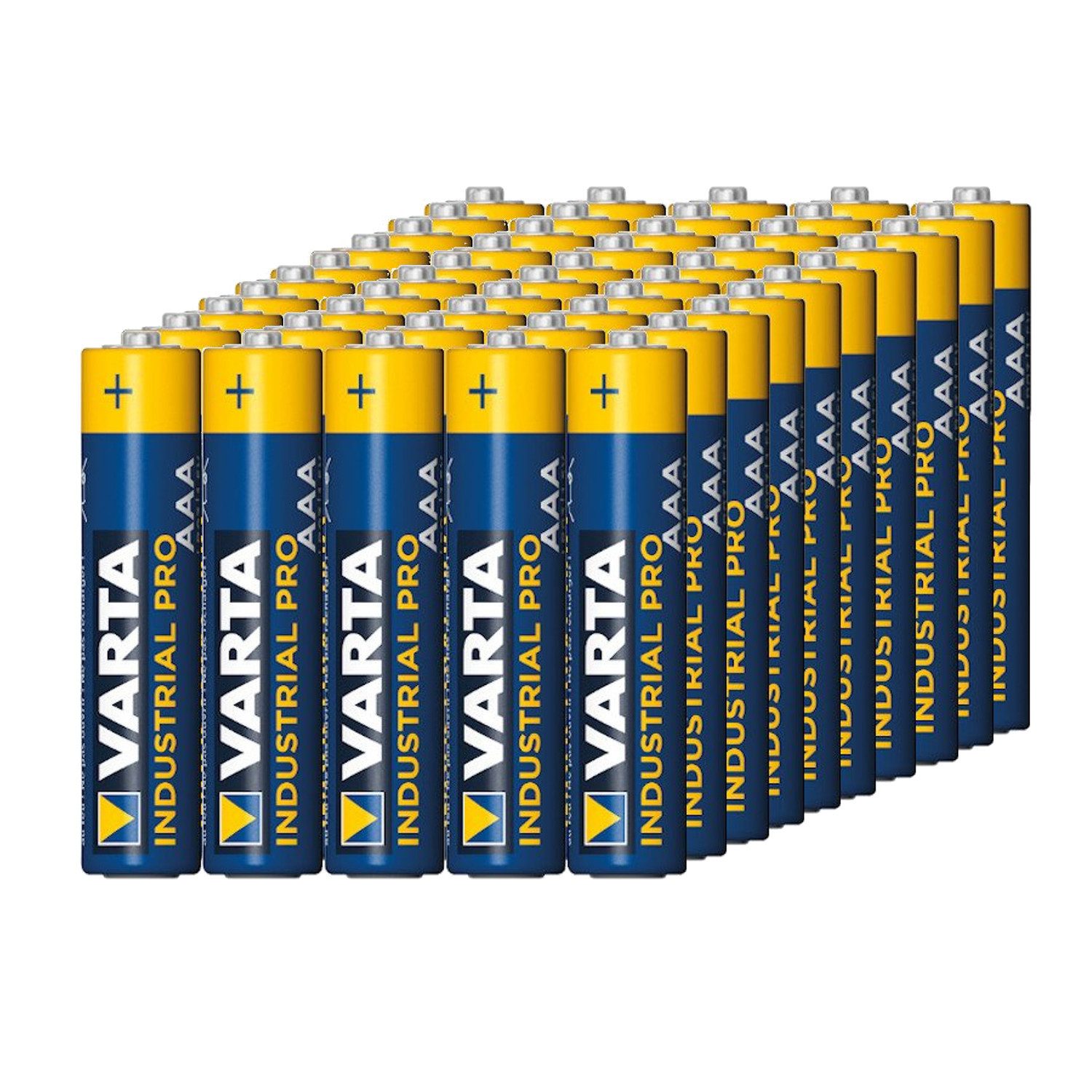 VARTA Batterie, (50 St), Industrie-Batterien LR03/AAA