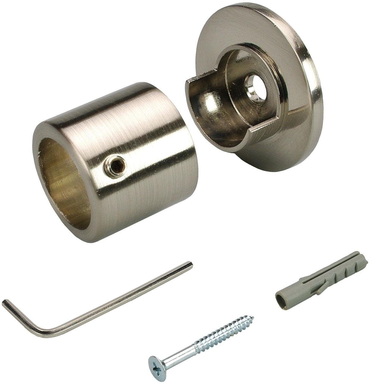 Liedeco Wandbefestigung, Gardinenstangen, (1-St), für Gardinenstangen Ø 16 mm