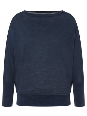 SUPER.NATURAL Langarmshirt für Damen aus Merino W KULA TOP mit leichten Fledermausärmeln