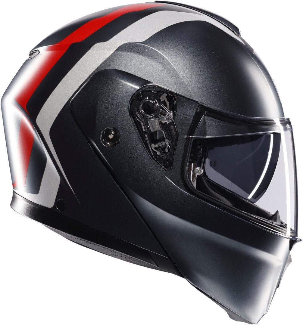 AGV Motorradhelm Streetmodular Resia Klapphelm, integriertes Sonnenvisier