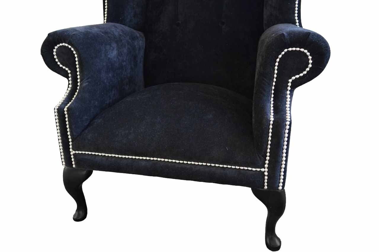 JVmoebel Made Europe Design 1 Textil Sitzer, Ohrensessel In Chesterfield Ohrensessel Stoffsofas Luxus