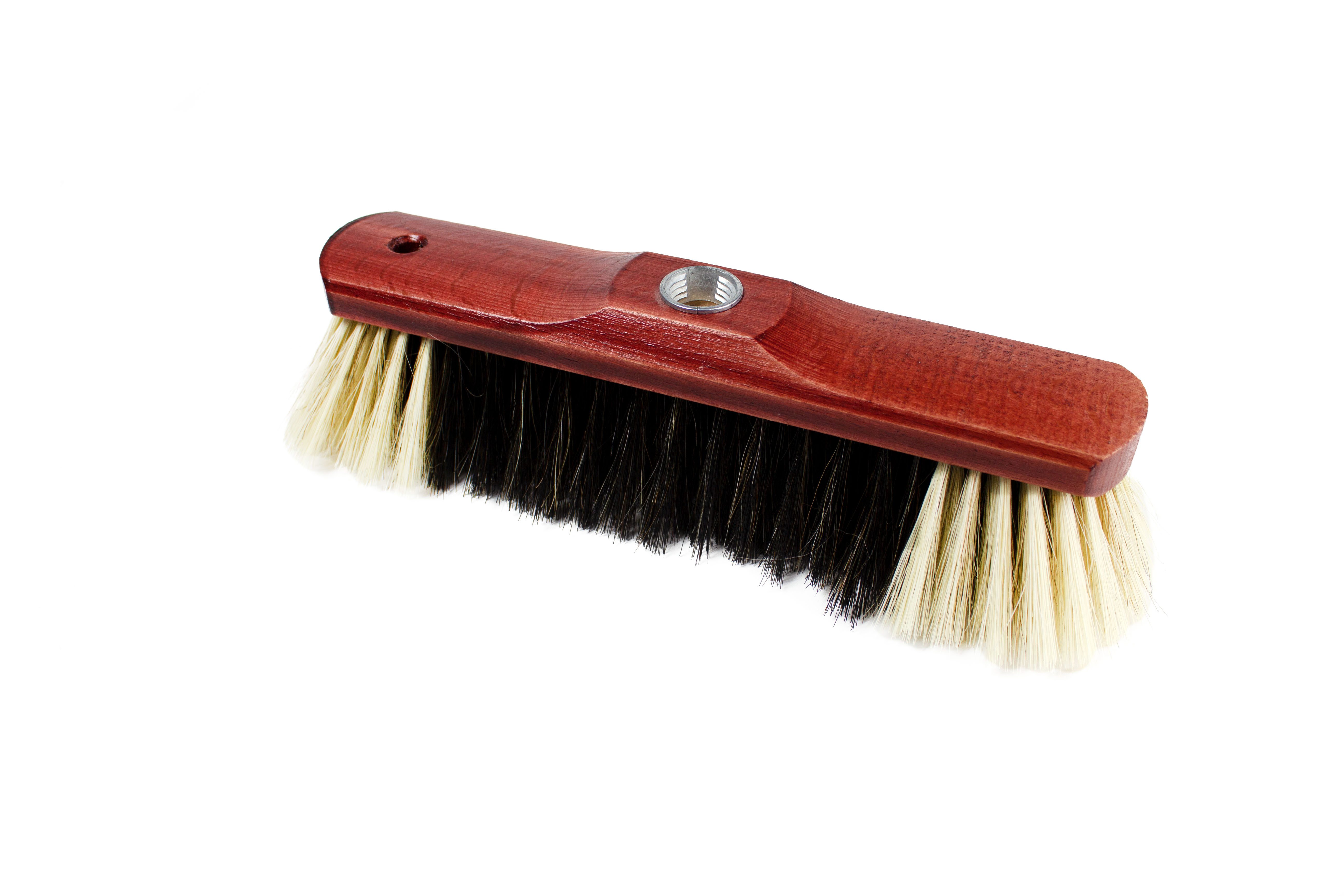 Nölle Staubbesen Stubenbesen Naturhaar-Mischung 28 cm Natur 1 Stück (Reinigungsset, Stubenkörper, Naturhaarborsten, Stielhalter), Besen Kehrbesen Reinigungsbürste Bodenbürste Haushaltsbesen