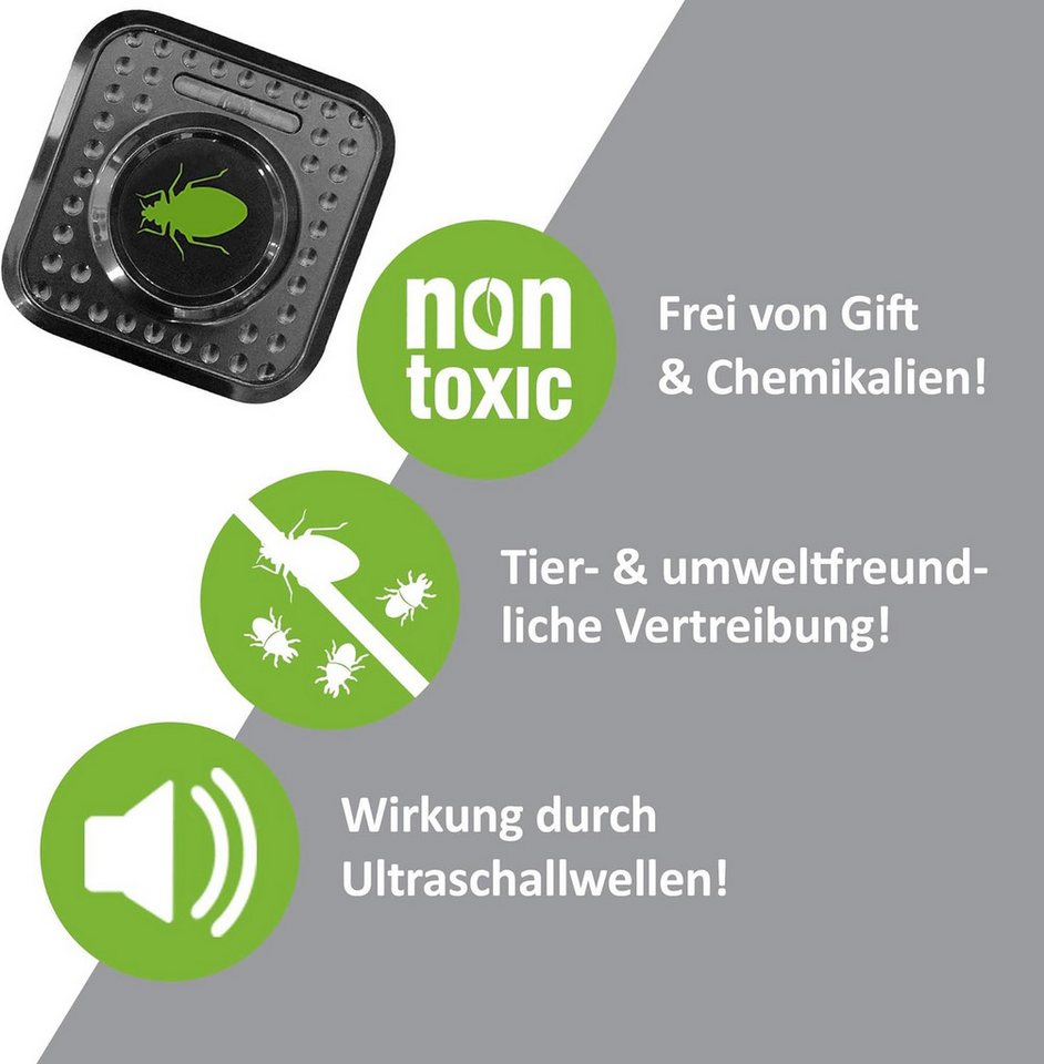 Thumbnail - ISOTRONIC Ultraschall-Milbencontroller Milbenabwehr Insektenschutz, 1-tlg.