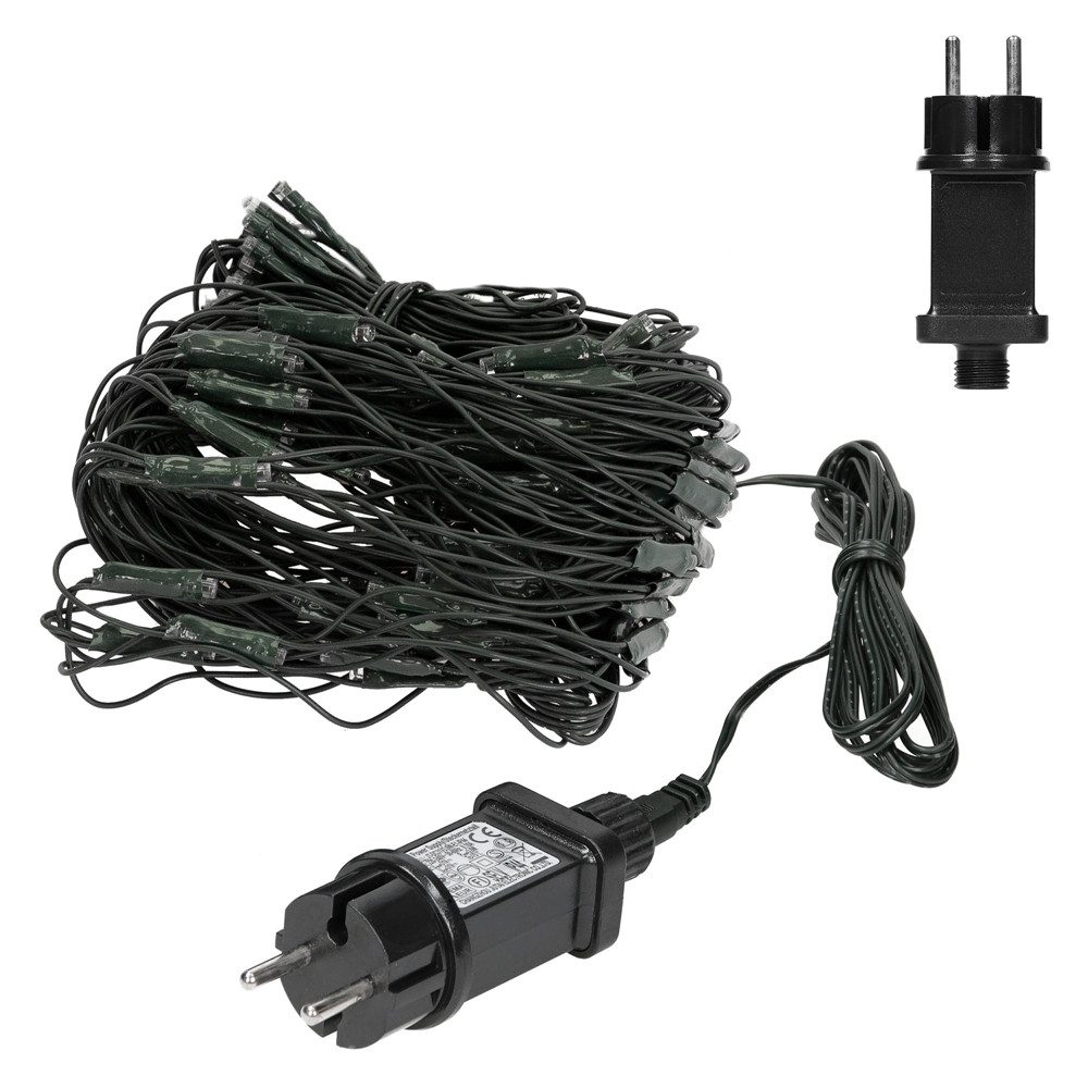 ECD Germany LED-Lichternetz Lichtervorhang Lichterkette Weihnachtsbeleuchtu günstig online kaufen