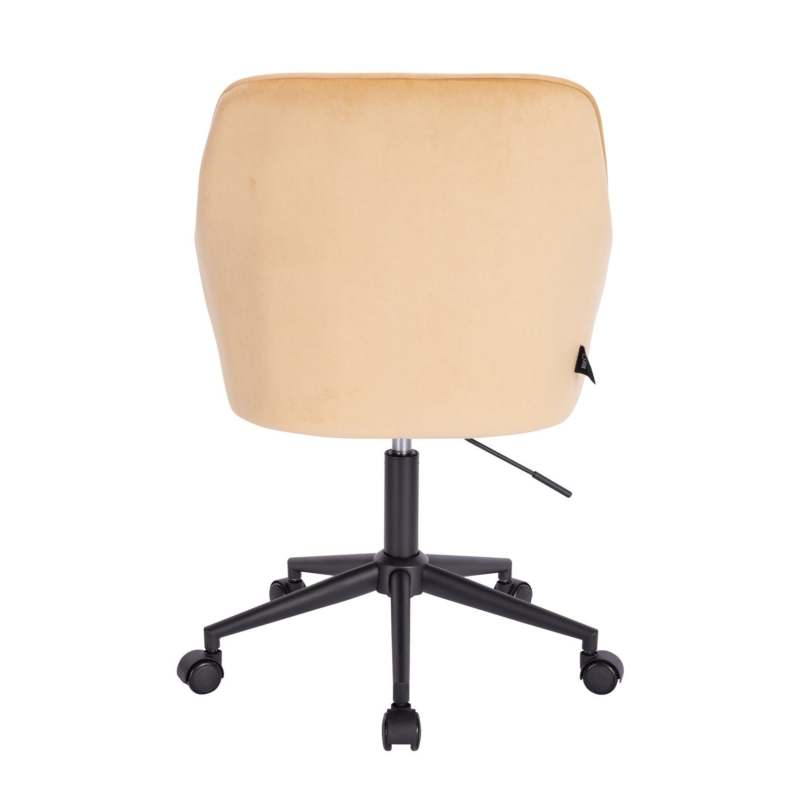 SVITA Schreibtischstuhl JERRY (1 St), höhenverstellbarer Drehsessel, gepolstert, Samt, Beige – Bild 5 von 5