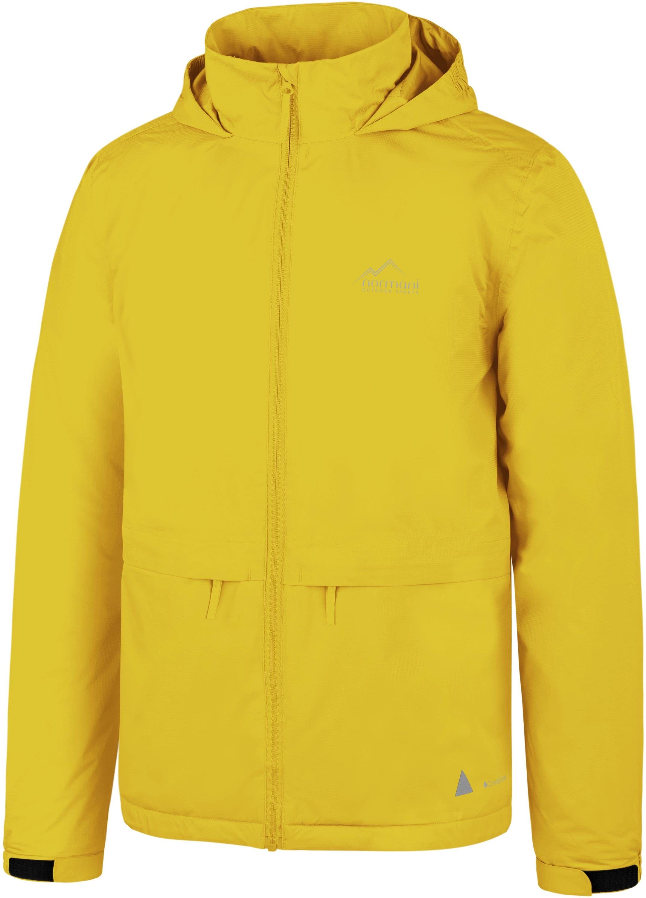 normani Regenjacke Kinder Regenjacke ungefüttert mit Reflektoren Wasserdichte Kinderjacke mit Kapuze für Jungen und Mädchen