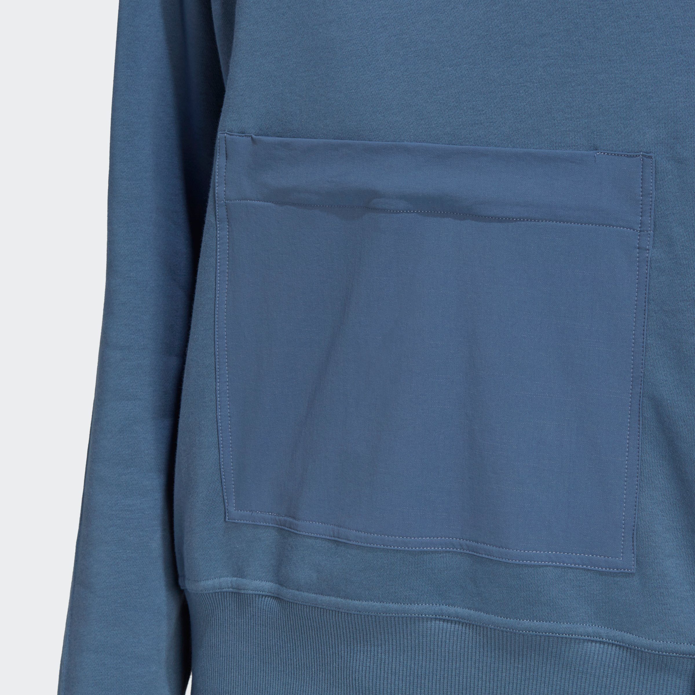 GENDERNEUTRAL ESSENTIALS Kapuzensweatshirt HOODIE BRANDLOVE FLEECE blau adidas Sportswear –