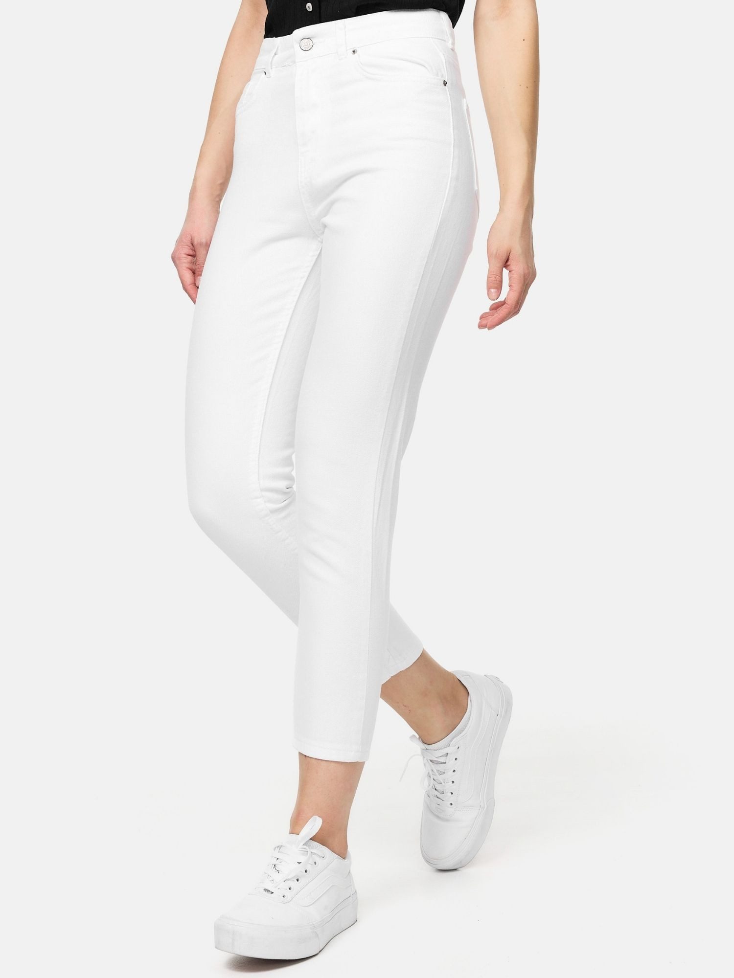 Tazzio Mom-Jeans F129 Mom Fit Schnitt, High Waist, lockere Passform, Tapered Leg – Bild 4 von 5