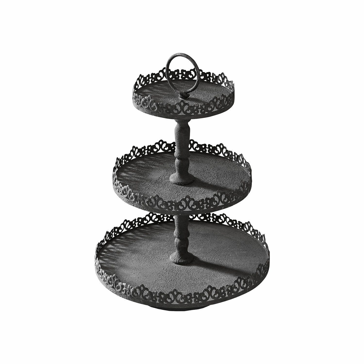 Mirabeau Etagere Etagere Garnette antikgrau, Eisen