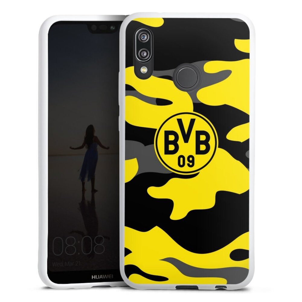 DeinDesign Handyhülle BVB Borussia Dortmund Fanartikel BVB Camo, Huawei P20 Lite Silikon Hülle Bumper Case Handy Schutzhülle