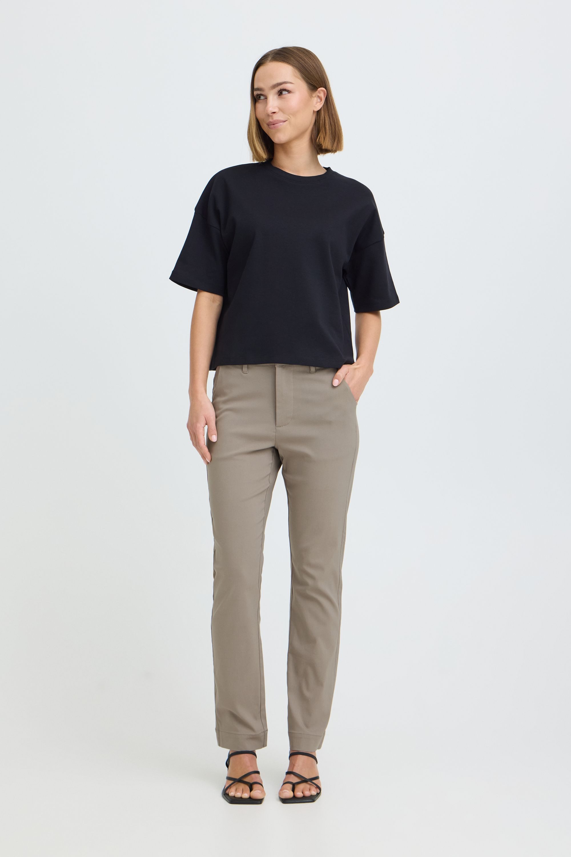 OXMO Chinohose OXKeily Komfortable Stoffhose - Regular Straight