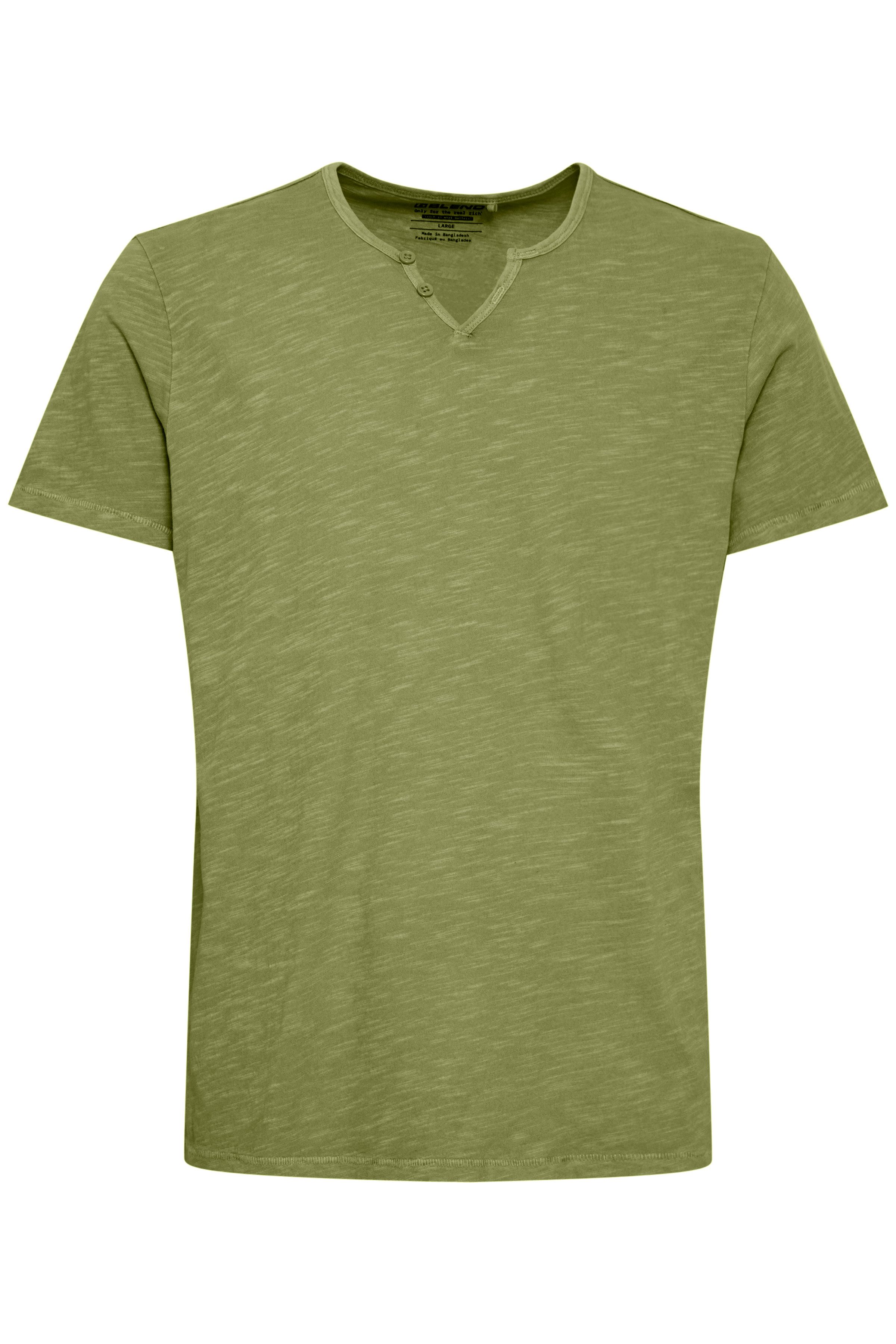 Blend T-Shirt BHAshton split neck tee mit Deko-Knopfdetail am Ausschnitt – Bild 5 von 5