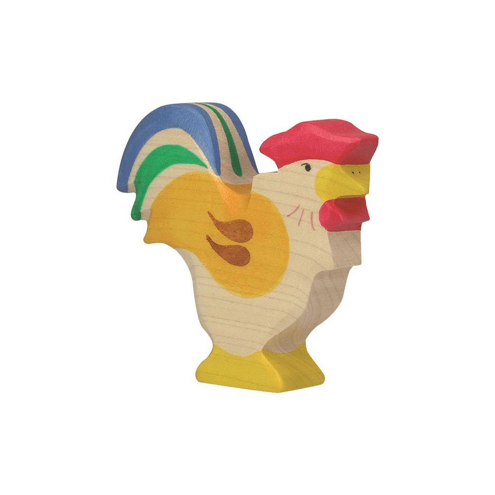 Holztiger Tierfigur HOLZTIGER Hahn aus Holz