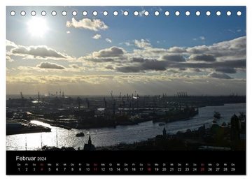 CALVENDO Wandkalender Mein Hamburg (Tischkalender 2024 DIN A5 quer), CALVENDO Monatskalender