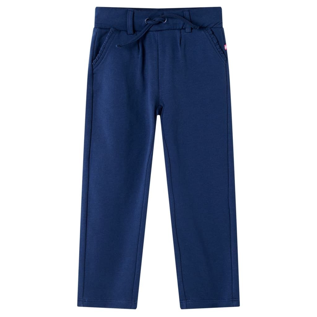 Schlupfhose Kinderhose mit Kordelzug Marineblau 128