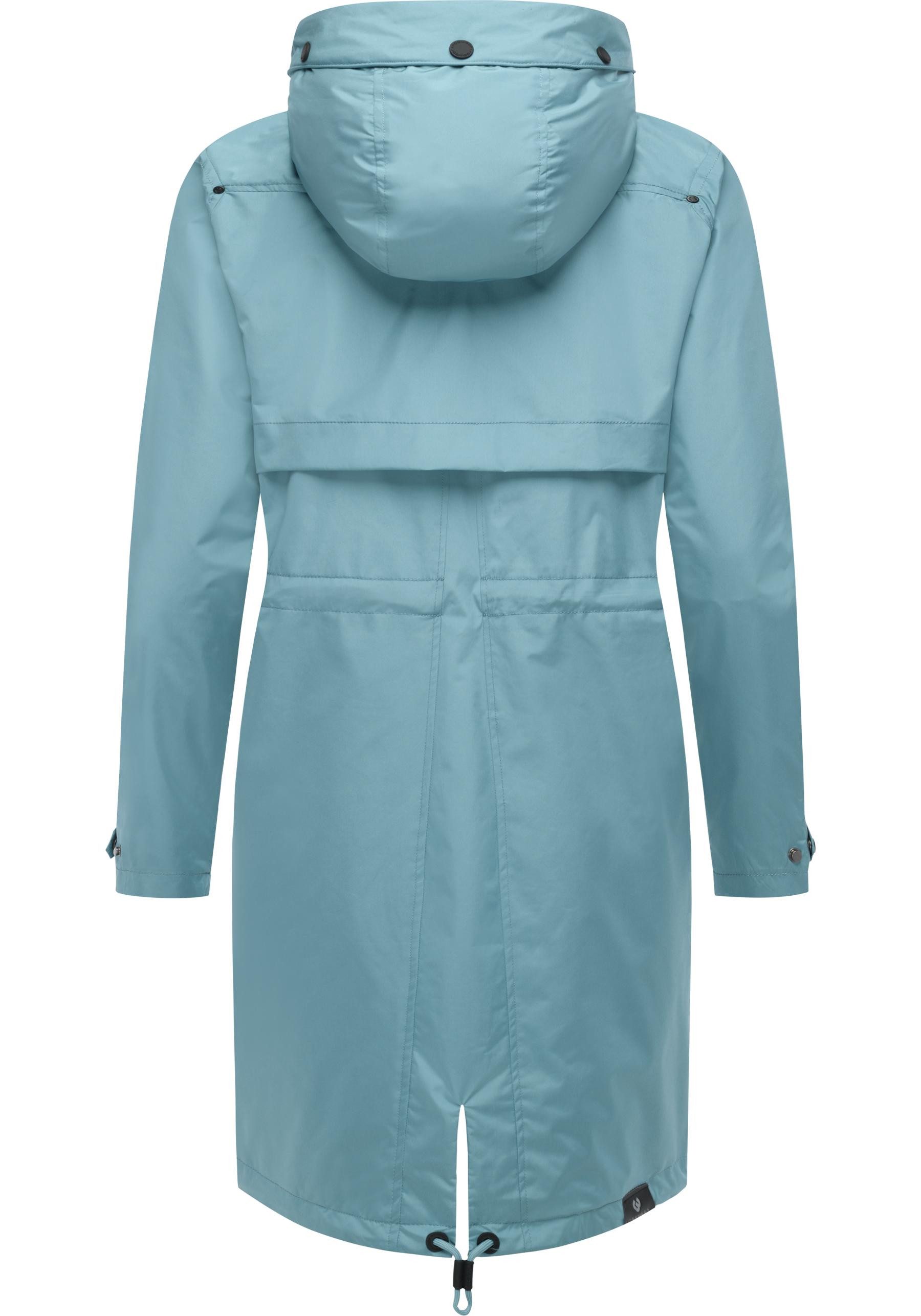 Ragwear Jerseymantel Frodik Wasserdichter oversized Damen Parka für die Übergangszeit