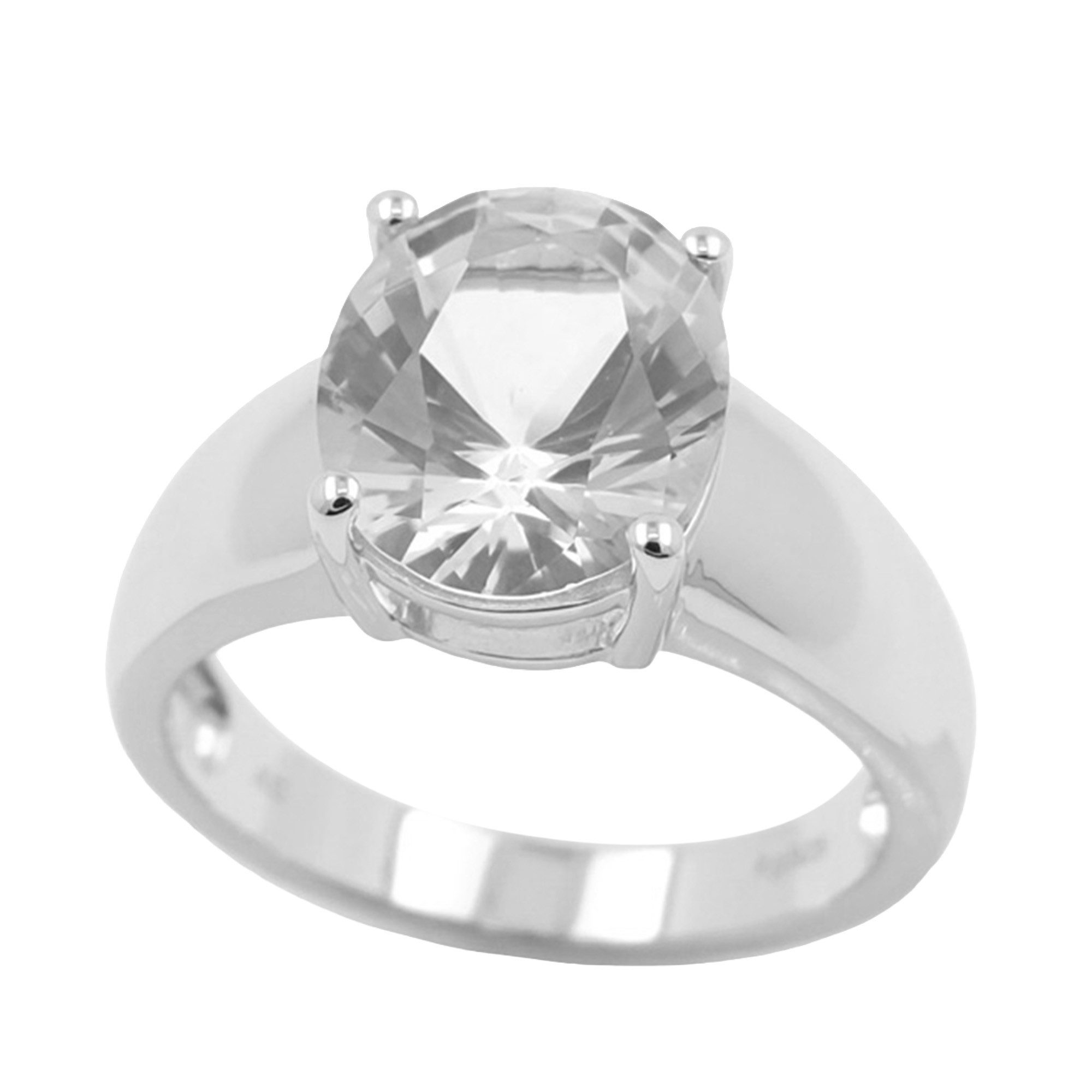 Cavill Solitärring Cavill Ring 925 Sterling Silber, 3,15 ct ovaler Edelstein, elegant (1-tlg)