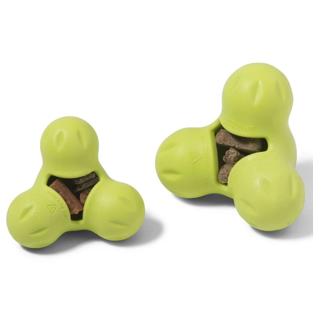 Hunde-Ballschleuder S mit West Paw Hundespielzeug Tux Zogoflex Apfelgrün