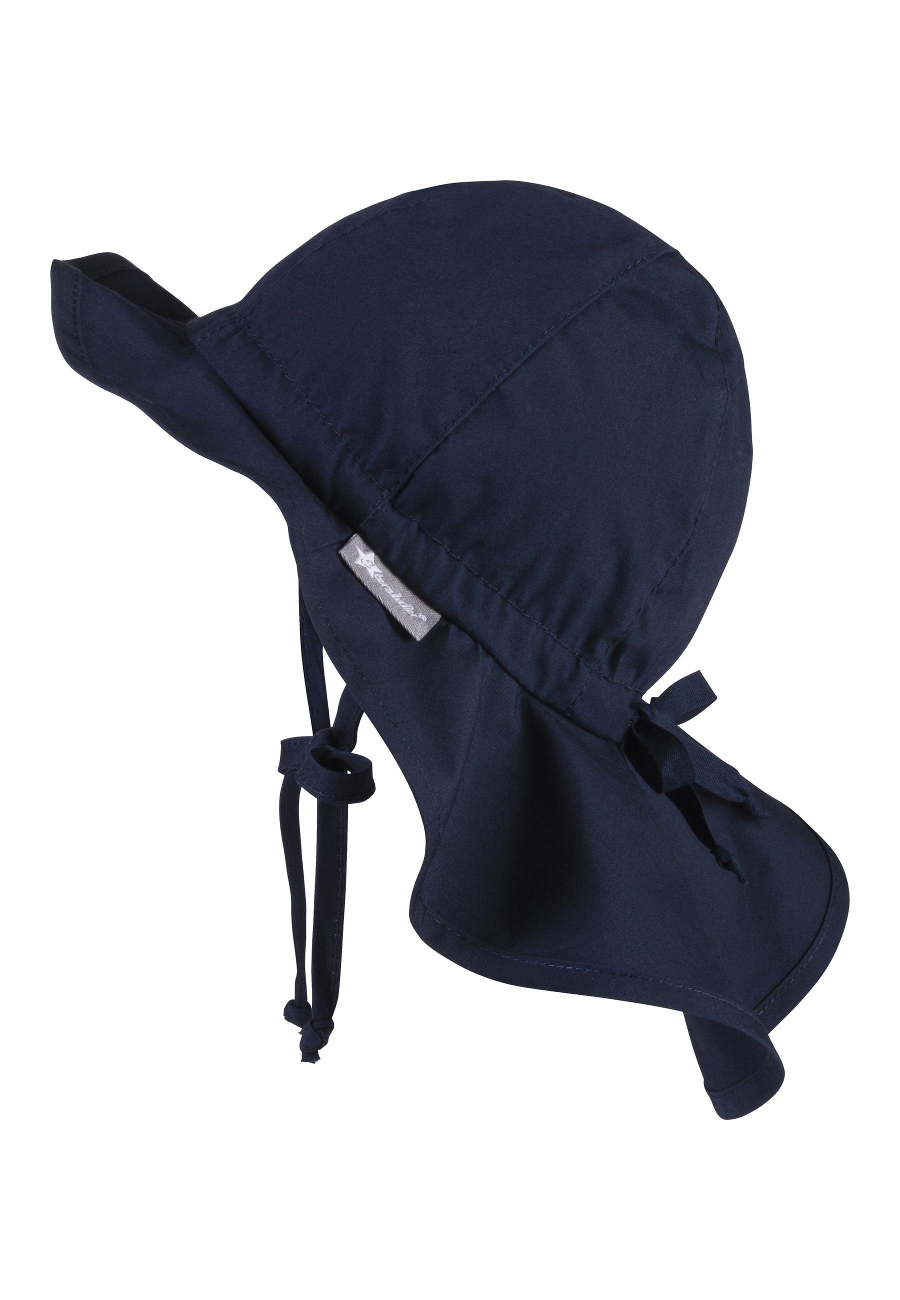 Sterntaler® Schirmmütze 50+ Sonnenhut uni (1-St) Mütze mit Nackenschutz und Größenregulierungsband
