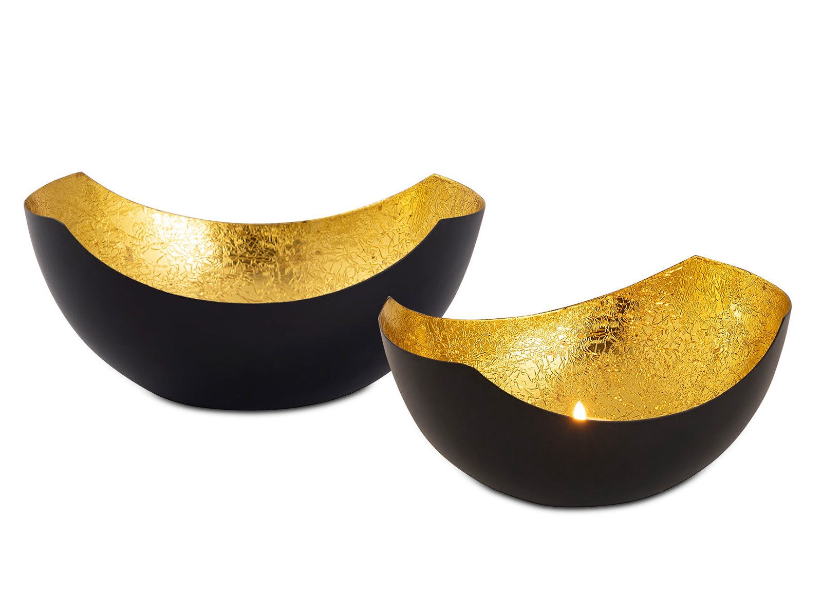 Amagohome Teelichthalter Kerzenhalter Set 2-teilig Teelichthalter günstig online kaufen