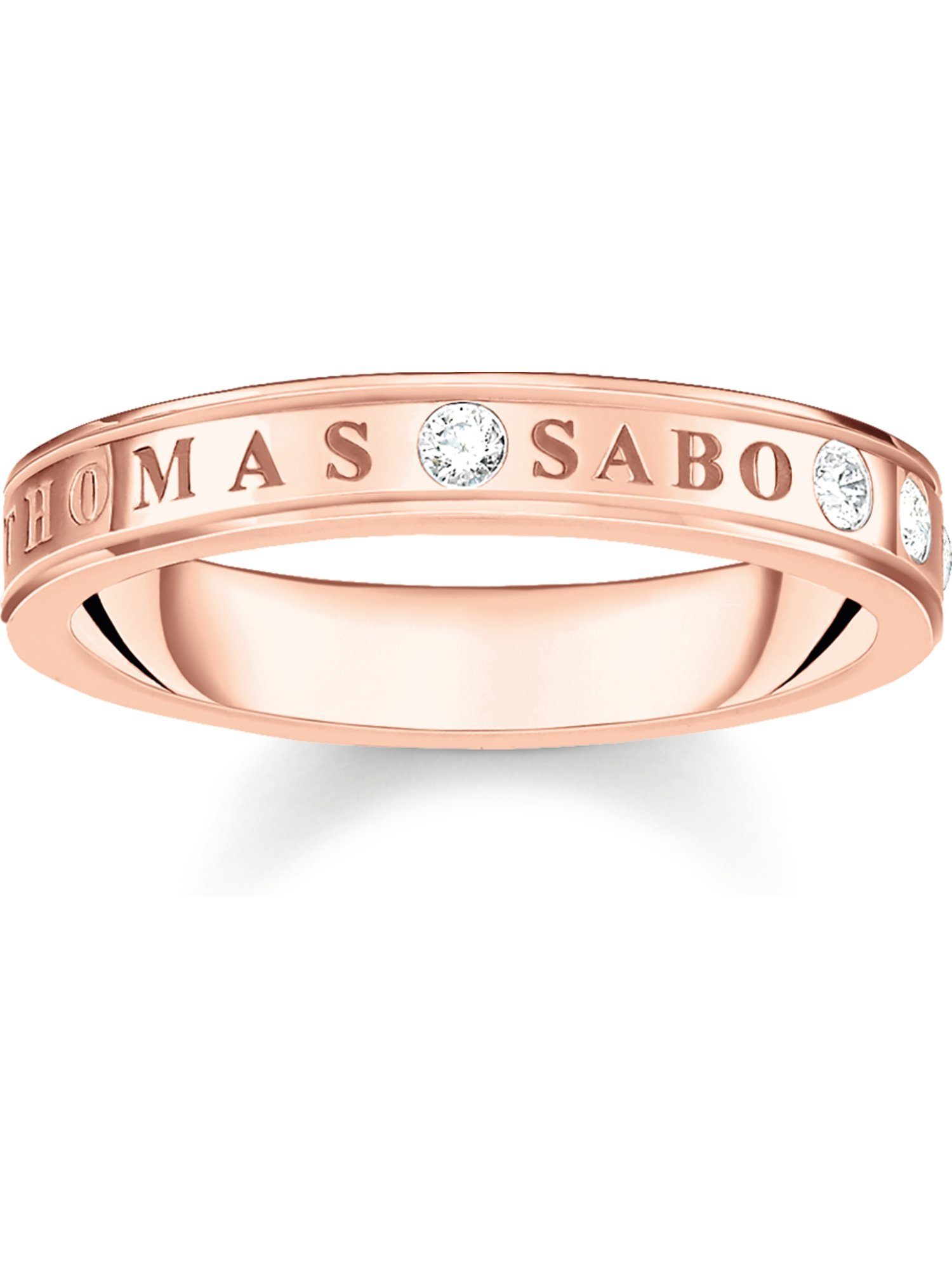 THOMAS SABO Fingerring Thomas Sabo Damen-Damenring 925er Silber Zirkonia, Zirkonia