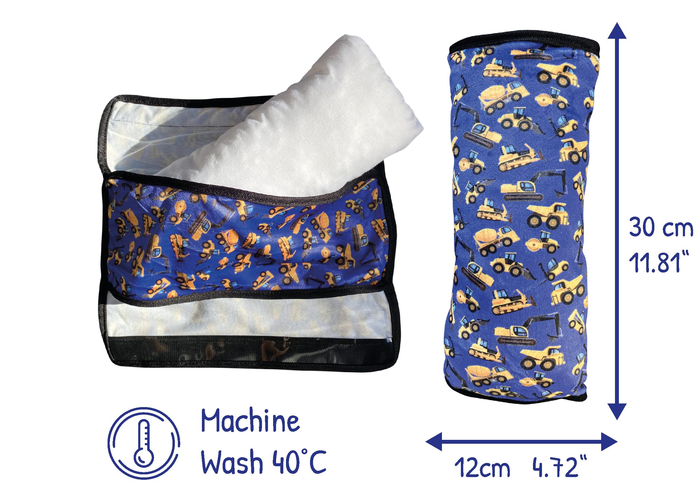 HECKBO Schlafkissen Auto Schlafkissen Baufahrzeuge Motiv für Kinder Mädchen günstig online kaufen