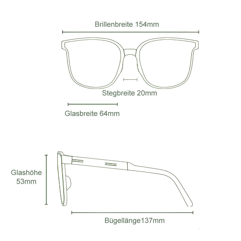 PACIEA Sonnenbrille Damen Herren Oversized UV Schutz Fahrer Sport Outdoor