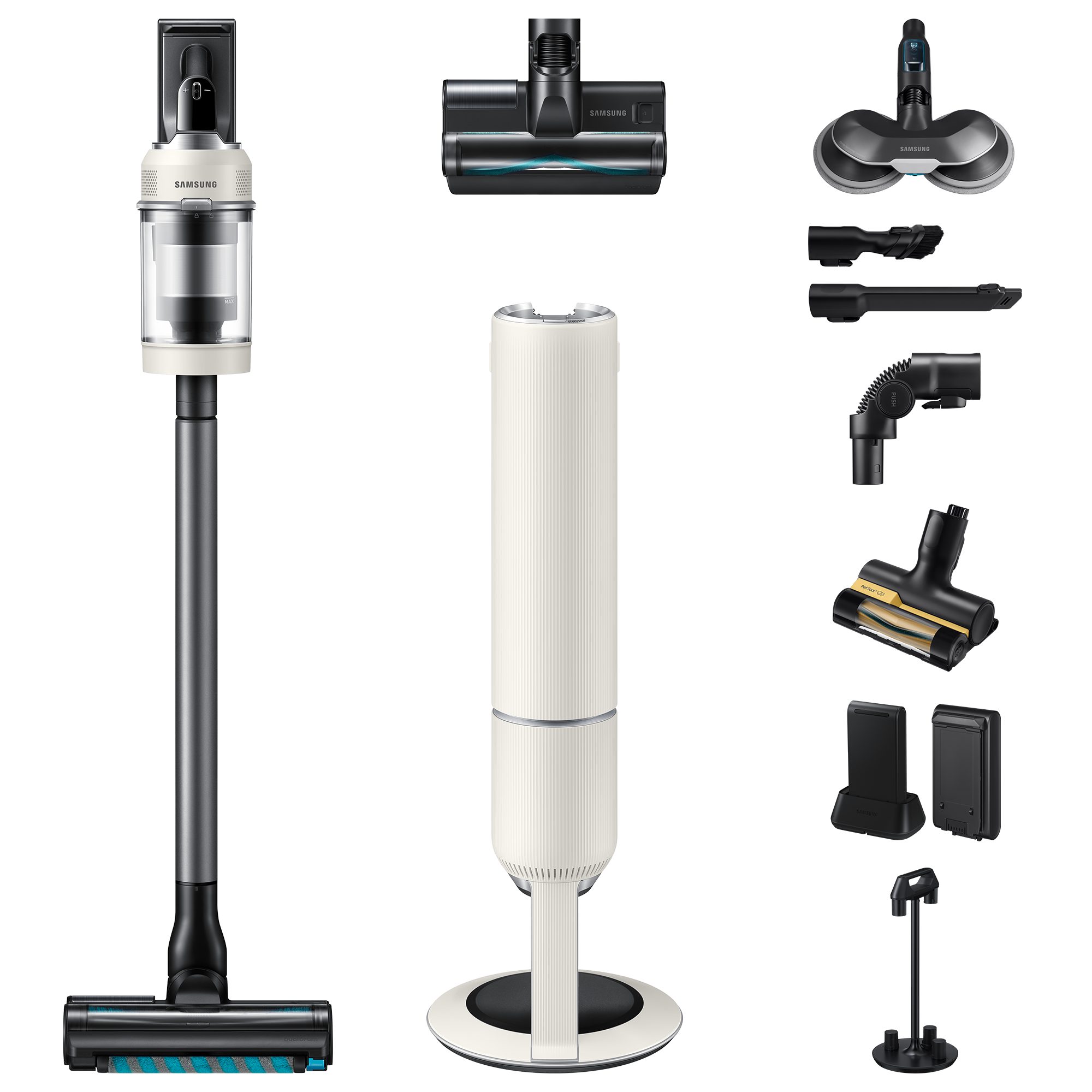 Samsung Akku-Handstaubsauger BESPOKE AI Jet Akku+ Wet & Clean, VS80F28EGS/WD, 770 W, beutellos