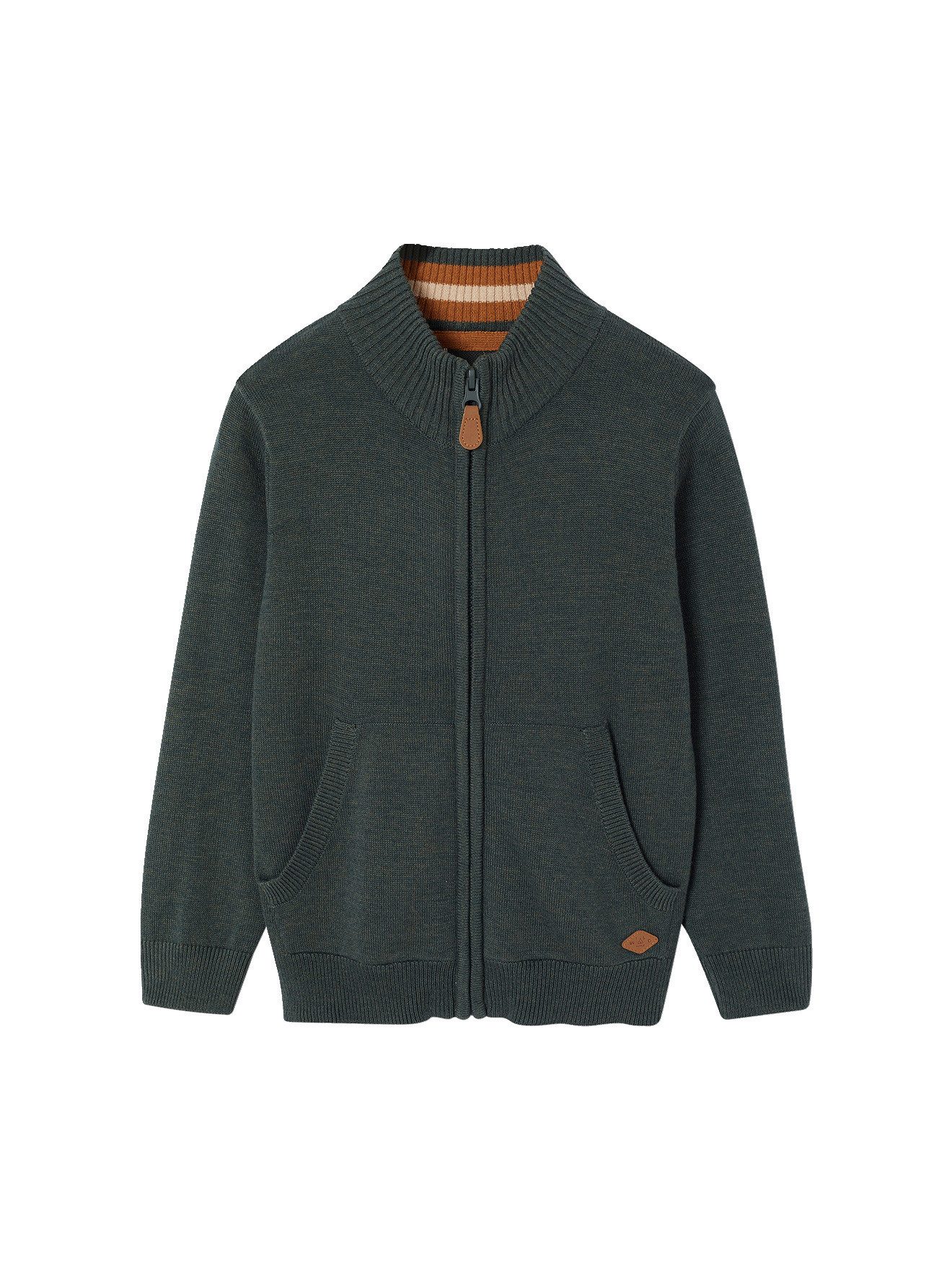 vertbaudet Cardigan Jungen Cardigan, Stehkragen