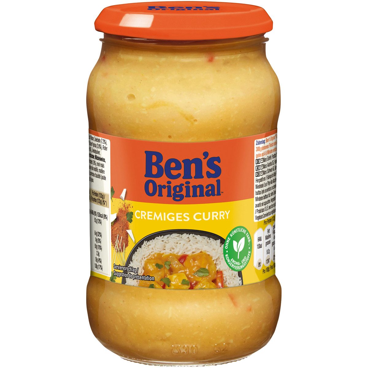 Ben's Original Saucen, Bens Original Sauce cremiges Curry mit feiner Kokosnuss 400g