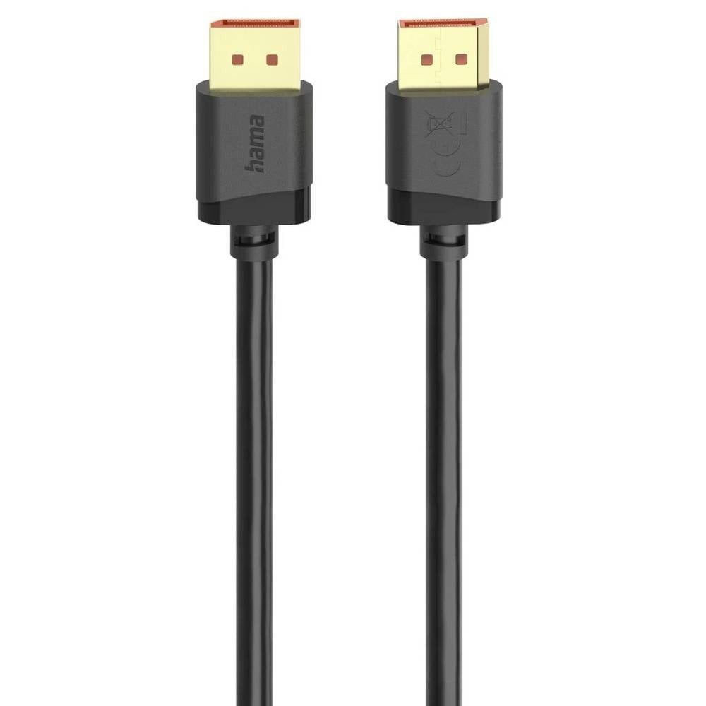 Hama DisplayPort Anschlusskabel DisplayPort Stecker 2 m Schwarz 8K UHD HDMI-Kabel, 8K UHD