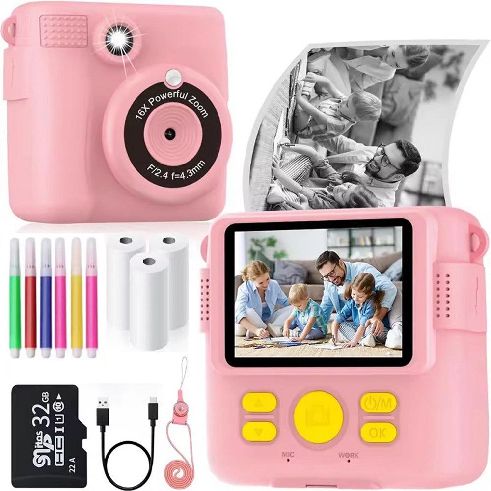 KinderKamera DigitalKamera Sofortbildkamera Schwarzweiß Fotokamera Sofortbildkamera
