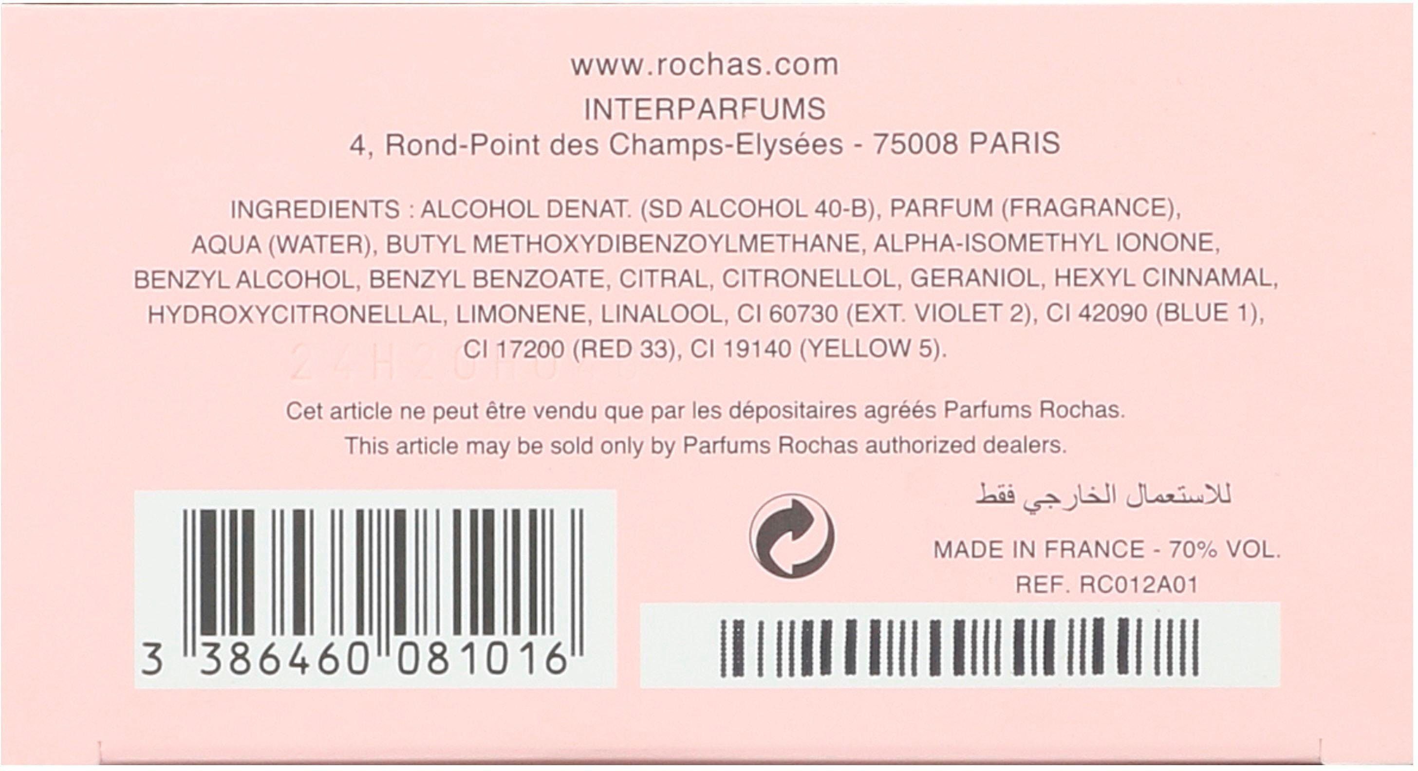 Rochas Eau de Parfum Mademoiselle, Süßer Damenduft mit Orange, Süßigkeitenapfel, Jasmin und Vanille.
