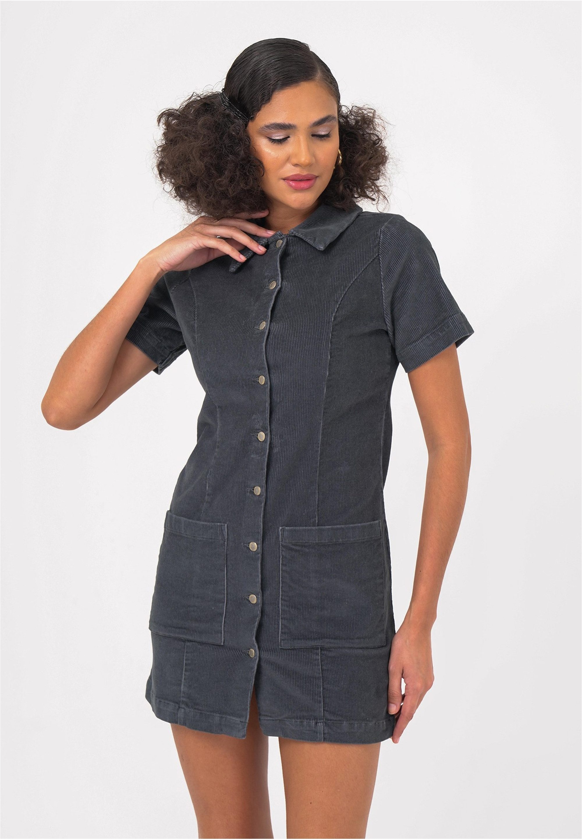 freshlions Jeanskleid Delilah (1-tlg) mit kurzen Ärmeln