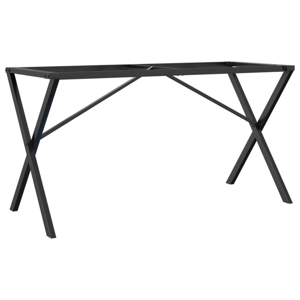 Tischbein Esstisch-Gestell in X-Form 140x60x73 cm Stahl