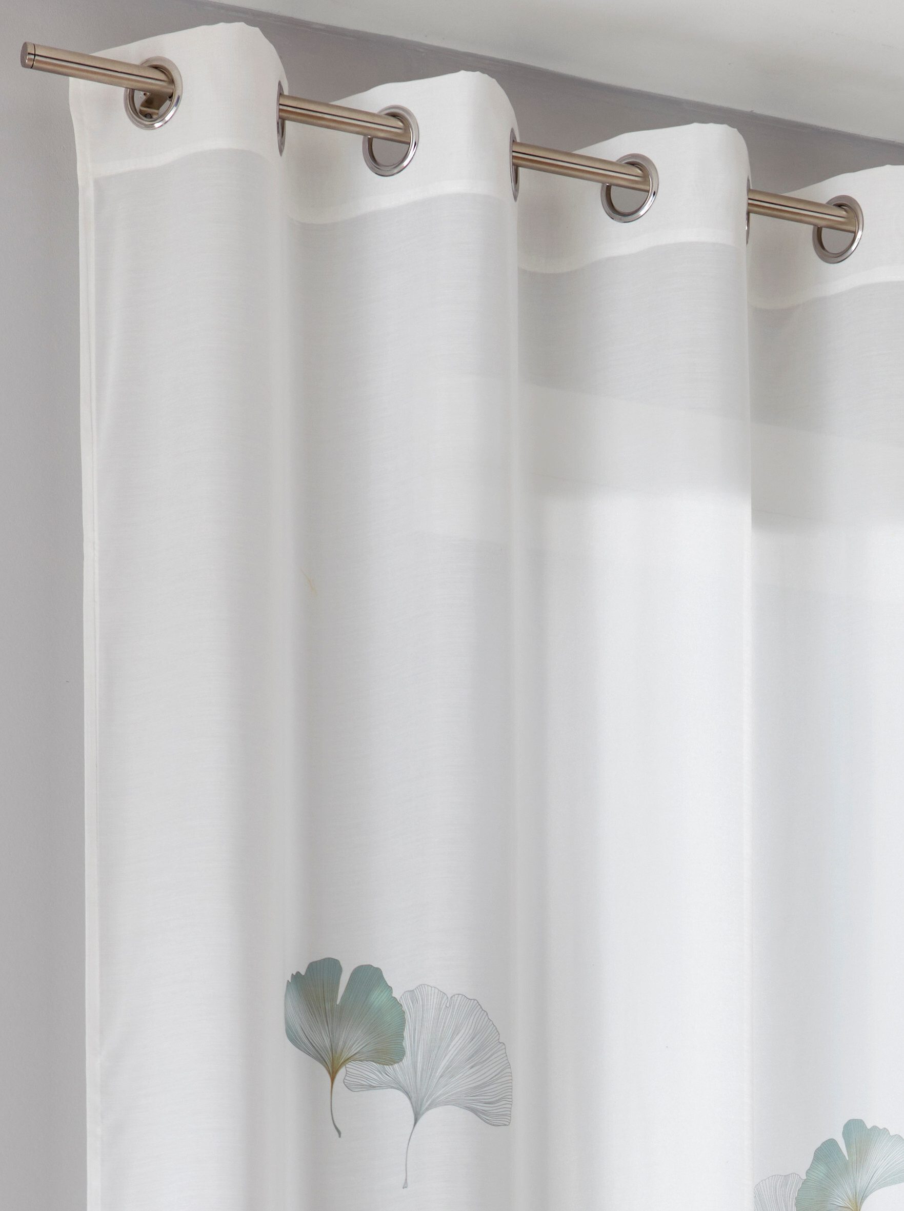 heine Gardine Dekostore (1 St), Ösen, halbtransparent, Fertigstore gerade Form