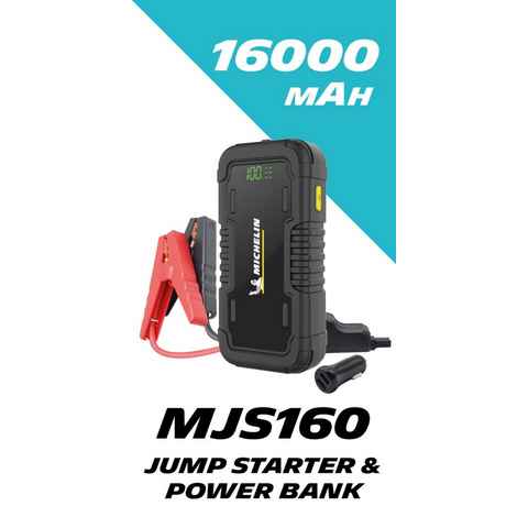 Michelin MJS160 Auto KFZ Jump Starter Powerbank 16.000 mAh Ladegerät Akku Starthilfegerät