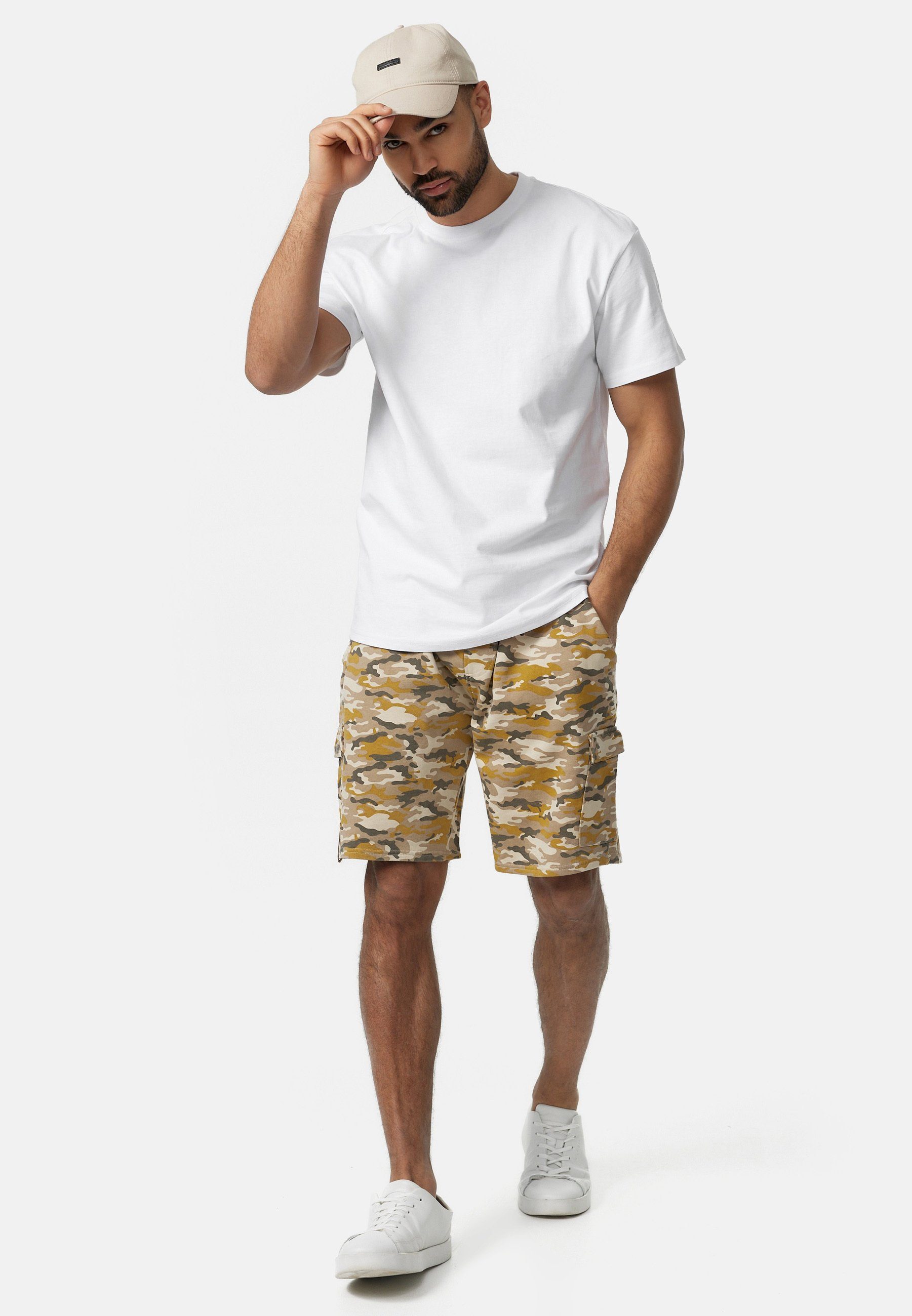 Indicode Sweatshorts White Rock aus 100 günstig online kaufen