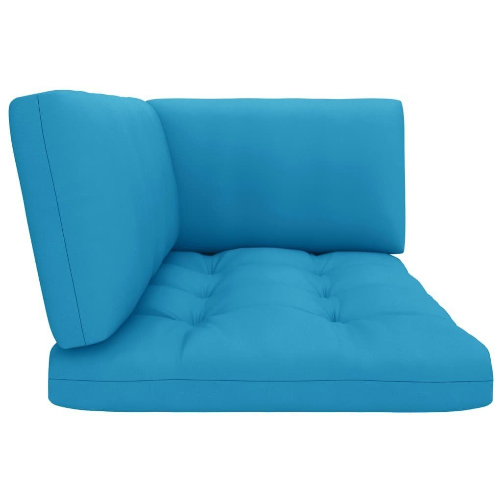 vidaXL Loungesofa aus Paletten Blau Imprägniertes Grün Kiefernholz, Garten-Ecksofa Teile Grün 1
