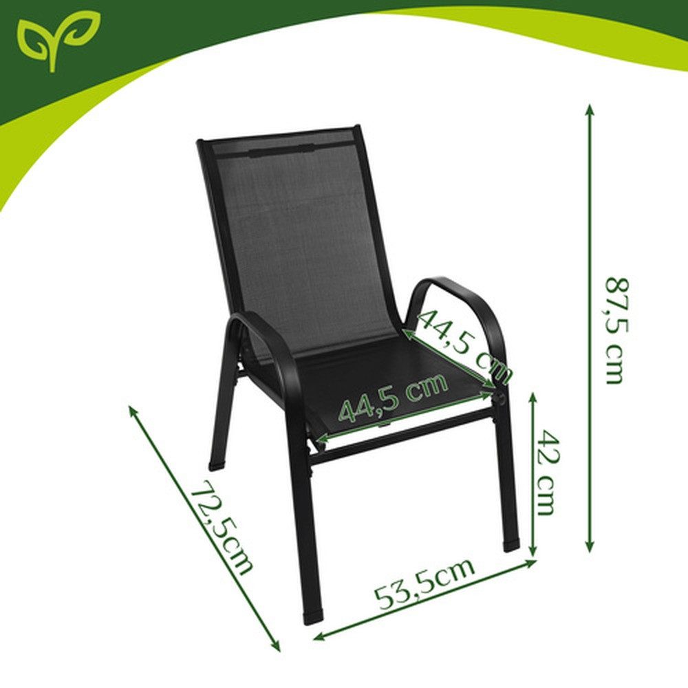 Gardlov Gartenlounge-Set Gartenmöbel Balkonmöbel, (Spar-Set, wetterfest), stapelbare Stühle, UV-beständige Materialien und einfache Reinigung