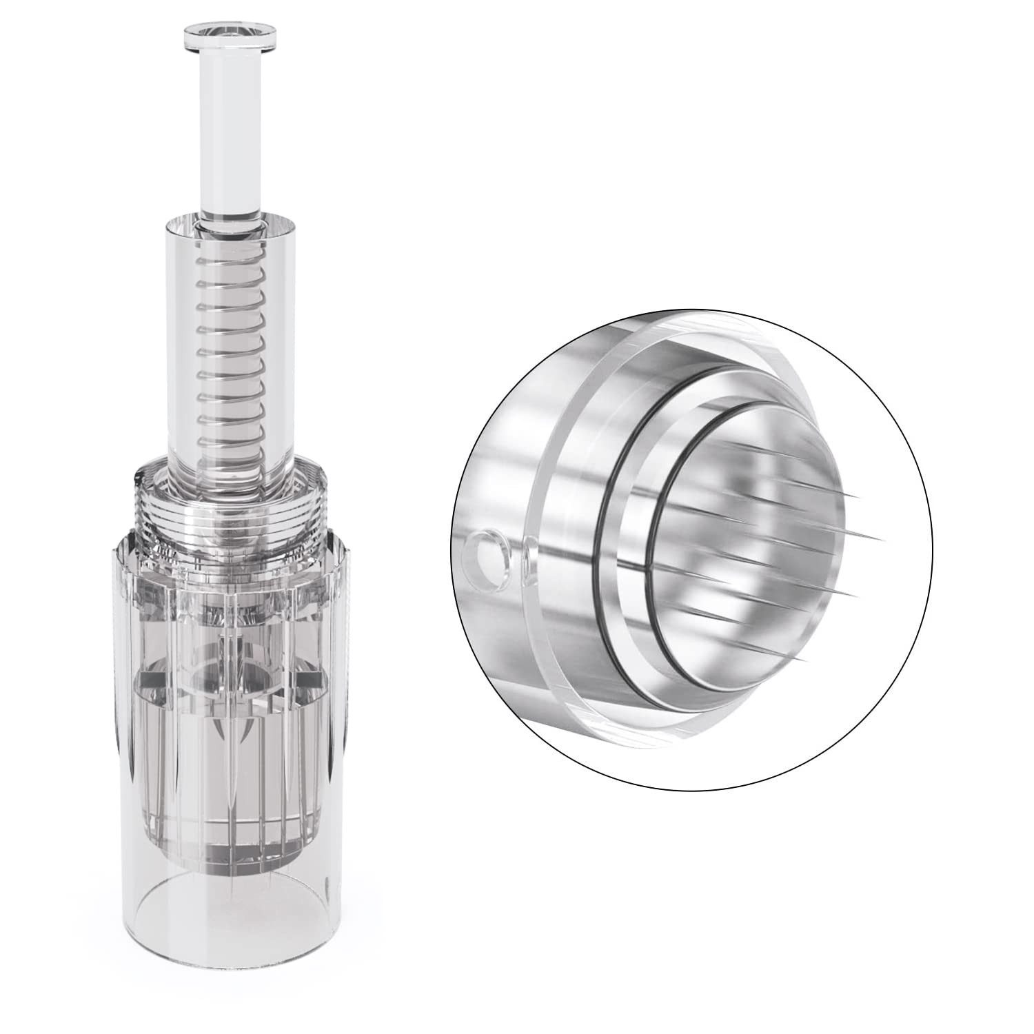 COOL-i ® Micro-Needling Microneedling Pen 0-2,5mm, 9 Stufen, 7 LED-Lichter, 12 Nadelköpfe, Für ergänzende Hautpflege & Hautbildverbesserung V2