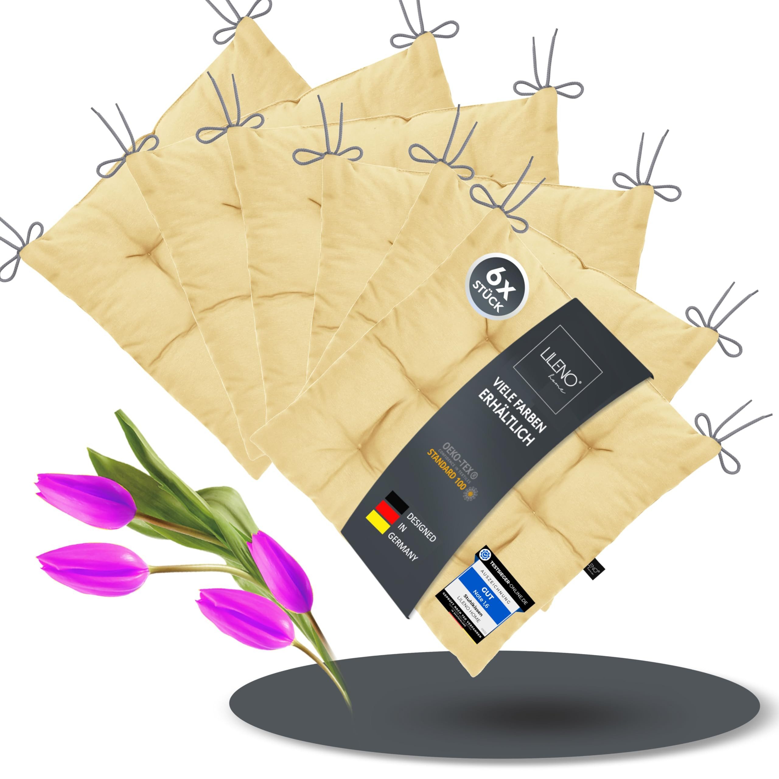 LILENO HOME Stuhlkissen Sitzkissen für Gartenstuhl, günstig online kaufen